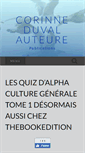 Mobile Screenshot of corinne-duval.fr